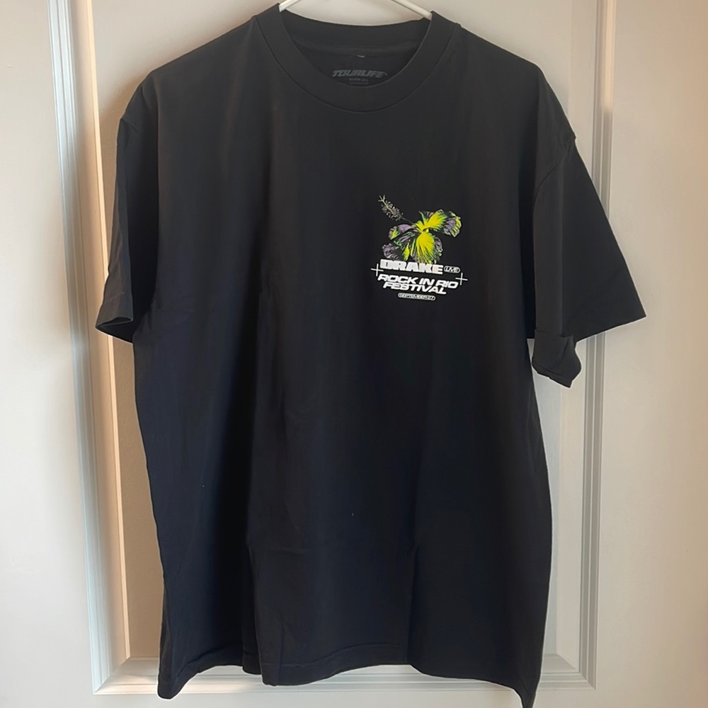 Drake “Rock in Rio” Festival Tee Puff Print Sz. Large